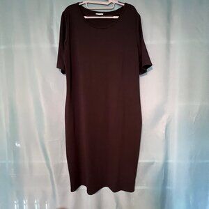 LuLaRoe Julia Solid Black Dress 2XL